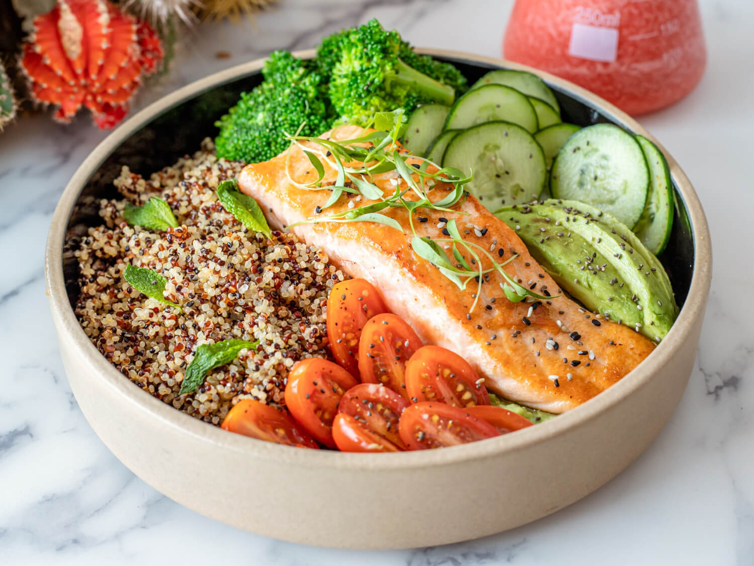 Baked Salmon Bowl